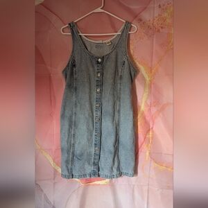 Levi's Denim Button Down Dress W Pockets